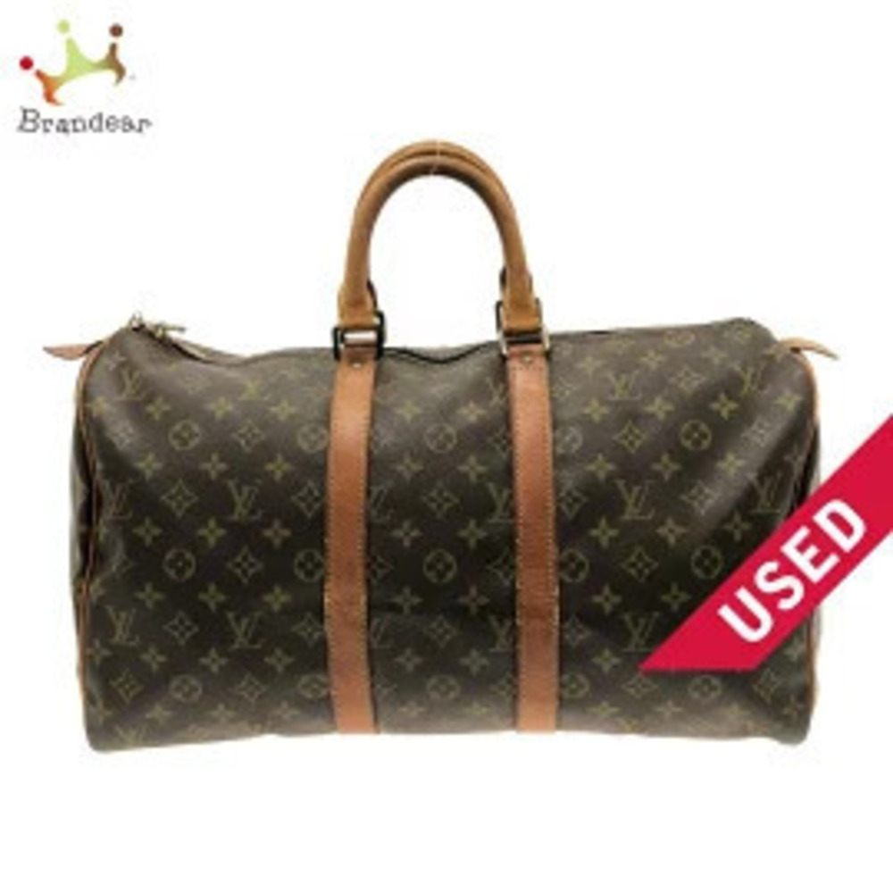 LOUIS VUITTON Keepall Boston Bag Monogram Canvas